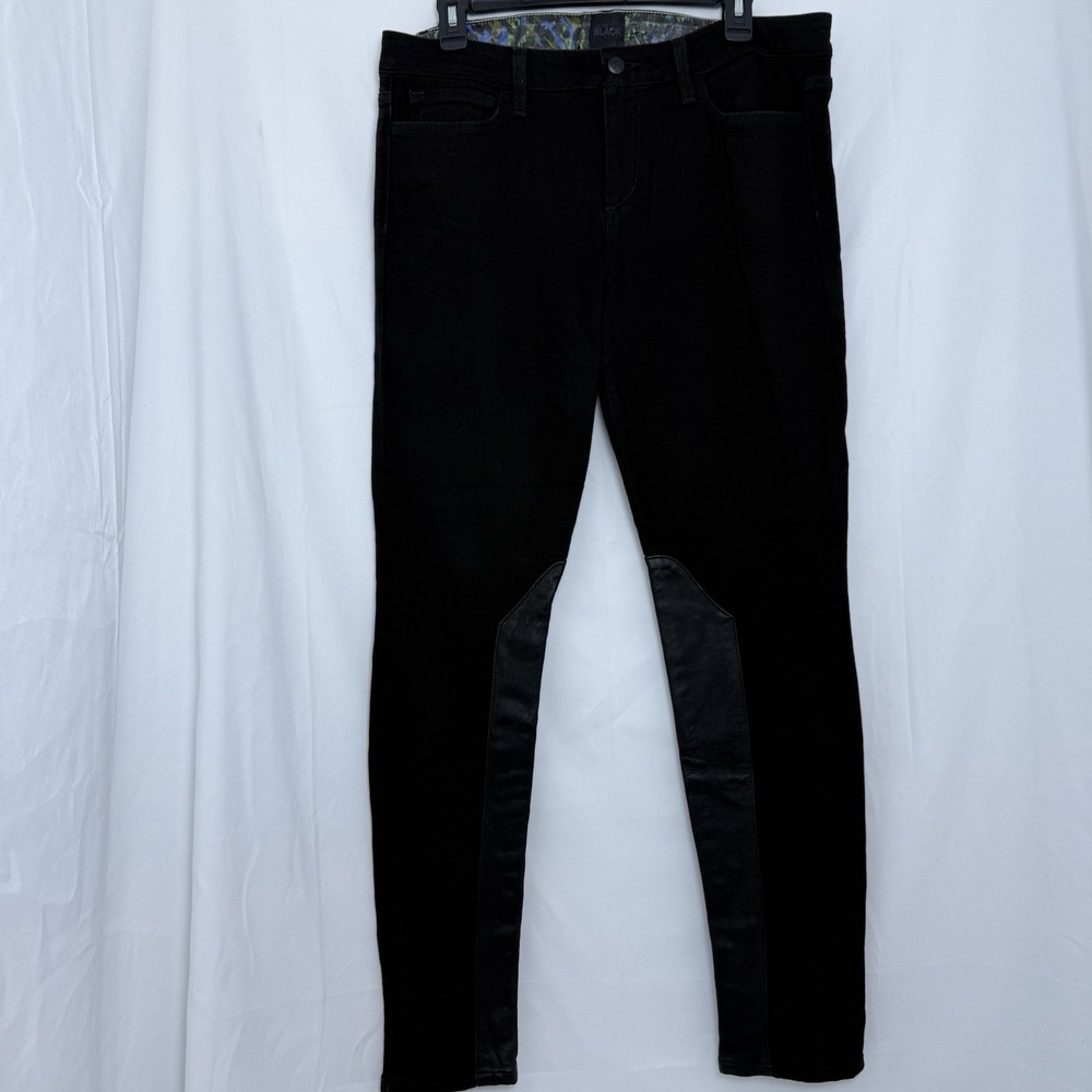 Joe's Jeans Black Collection The Skinny Leather Jaupher Jeans, Paloma Size 32